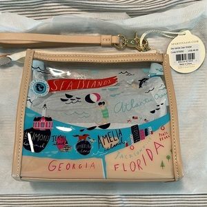 Spartina 449 clear wristlet
